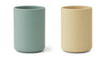 Load image into Gallery viewer, LIEWOOD Ethan Cup 2 Pack - Rabbit Peppermint/Weat Yellow Mix