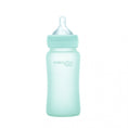 Load image into Gallery viewer, Glassflaske med knusebeskyttelse 240ml - Mint Green