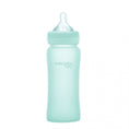 Load image into Gallery viewer, Glassflaske med knusebeskyttelse 300ml - Mint Green