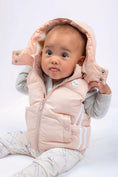 Load image into Gallery viewer, Hooded Puffer Vest - Light Mauve