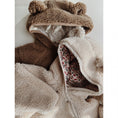 Load image into Gallery viewer, Konges Sløjd Grizz Teddy Onesie - Dark Brown