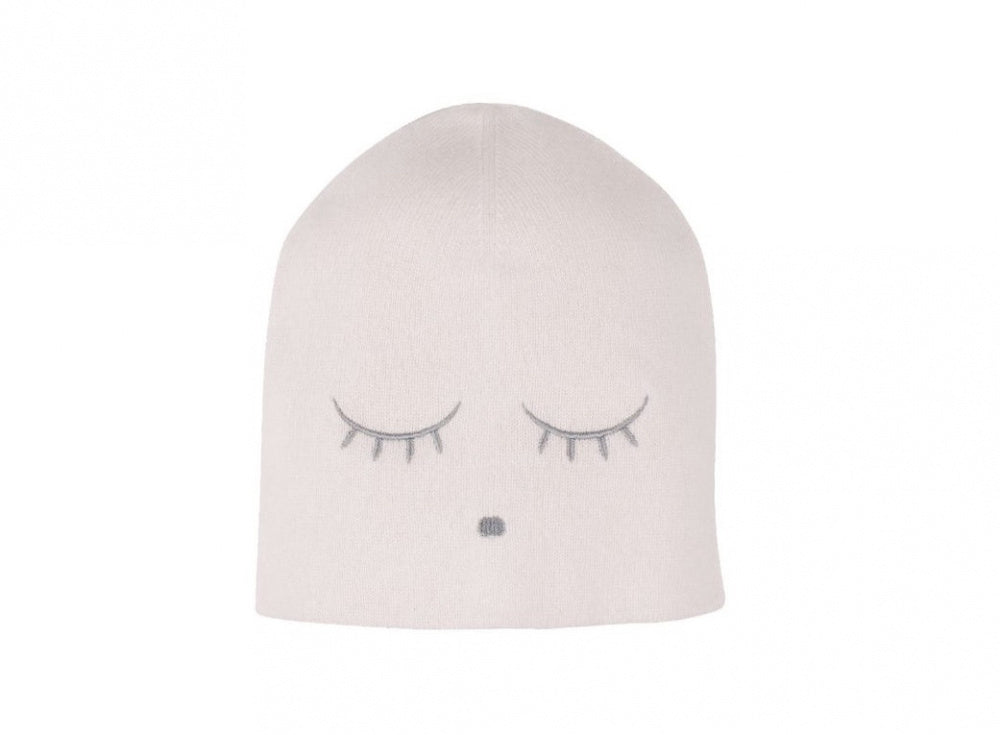 Cashmere Beanie Hat - Light Mauve