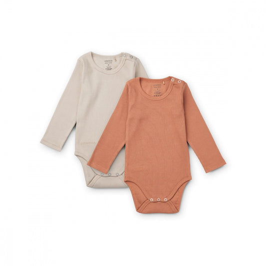 LIEWOOD Yanni Body 2-Pack - Sandy / Tuscany Rose