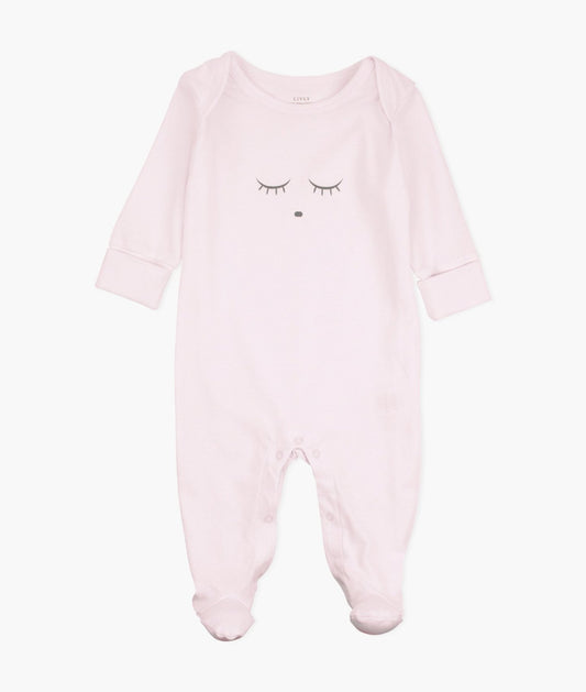 Sleeping Cutie Footie - Pink