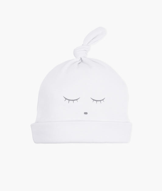 Sleeping Cutie Tossie Hat - Hvit