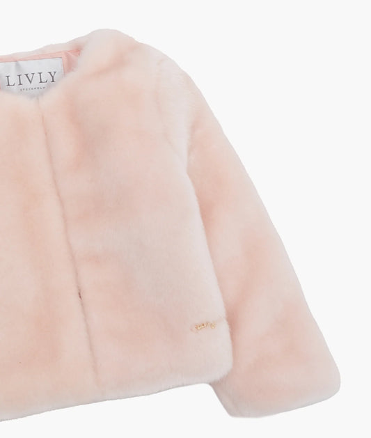 LIVLY Holly Jacket - Faux Fur Pink