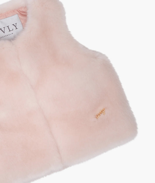 Sienna Vest - Faux Fur Pink