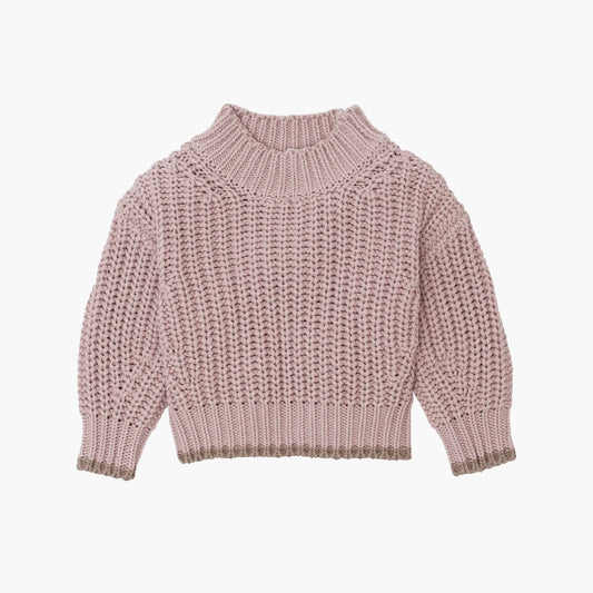 LIVLY Chunky Jumper - Pale Rose