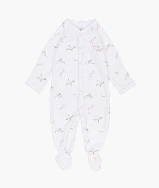 LIVLY Storks Simplicity Footie - Rosa