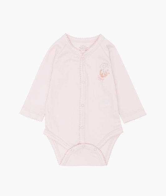 LIVLY Giraffe Full Snap Body - Rosa