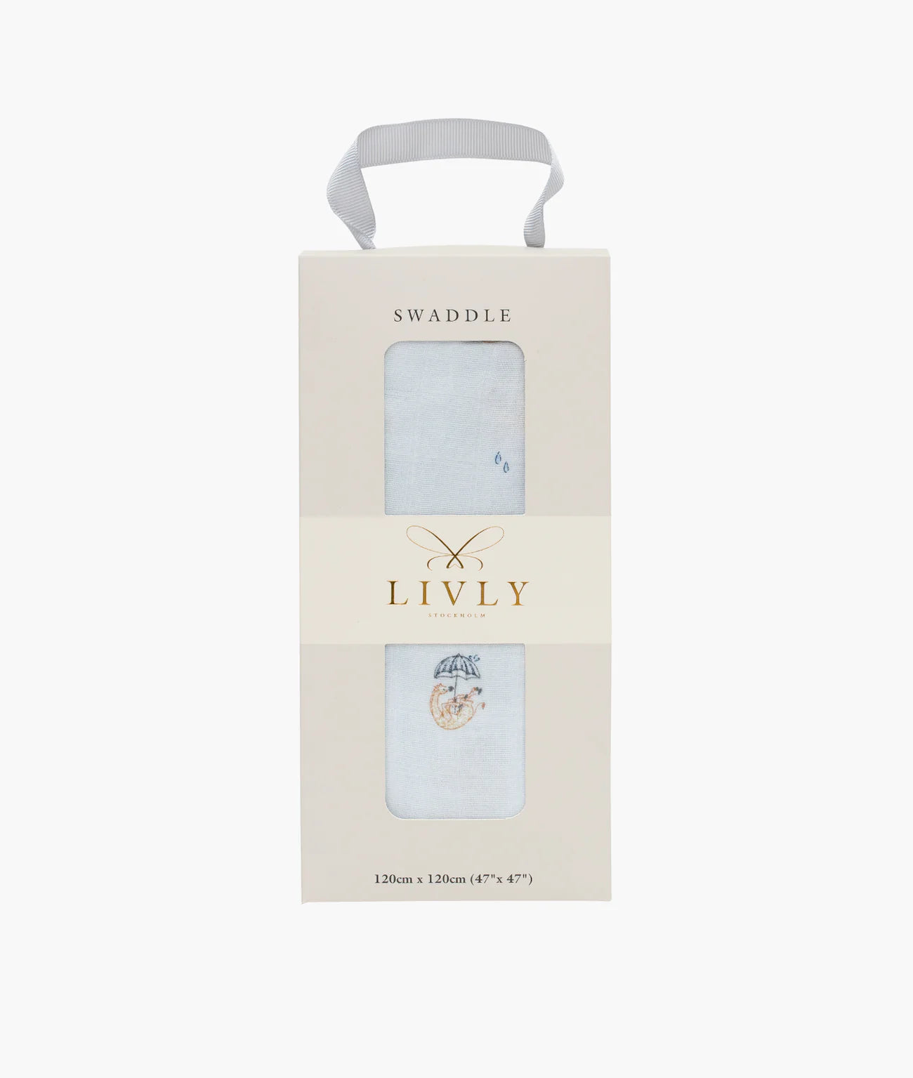 LIVLY Giraffe Swaddle - Blå