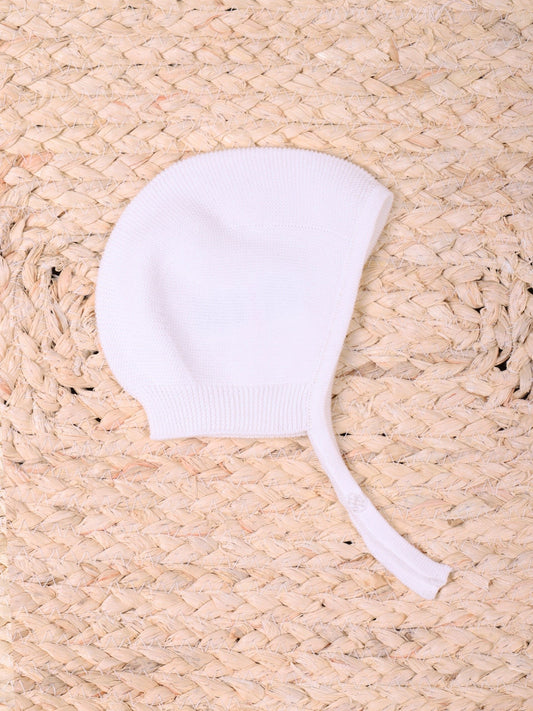 Wedoble Strikket Bonnet - Pearl