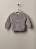 Load image into Gallery viewer, Wedoble Ull Cardigan Engelsk Rib - Soft Brown
