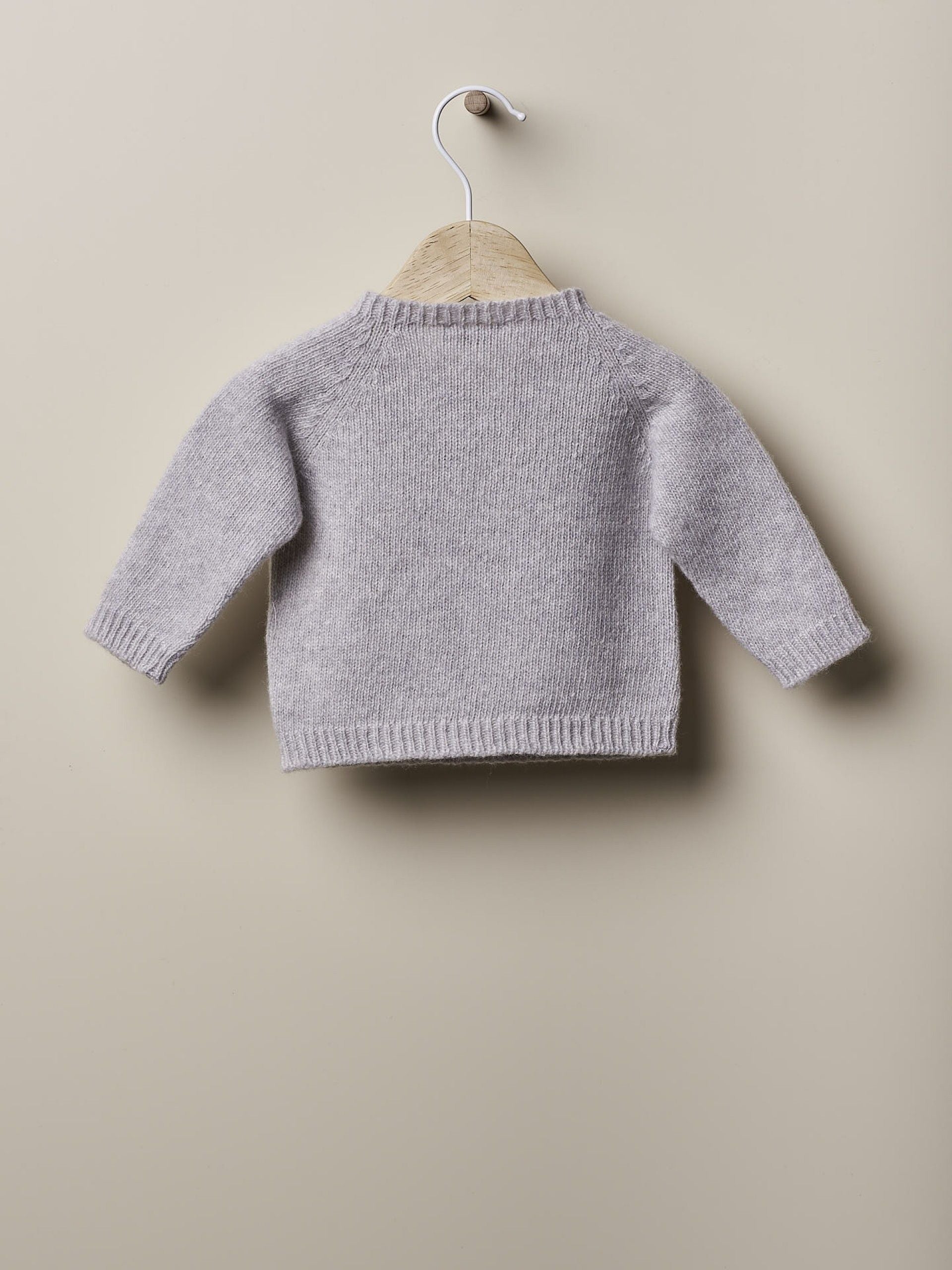 Wedoble Strikket Ullgenser med kengerulomme - Soft Grey