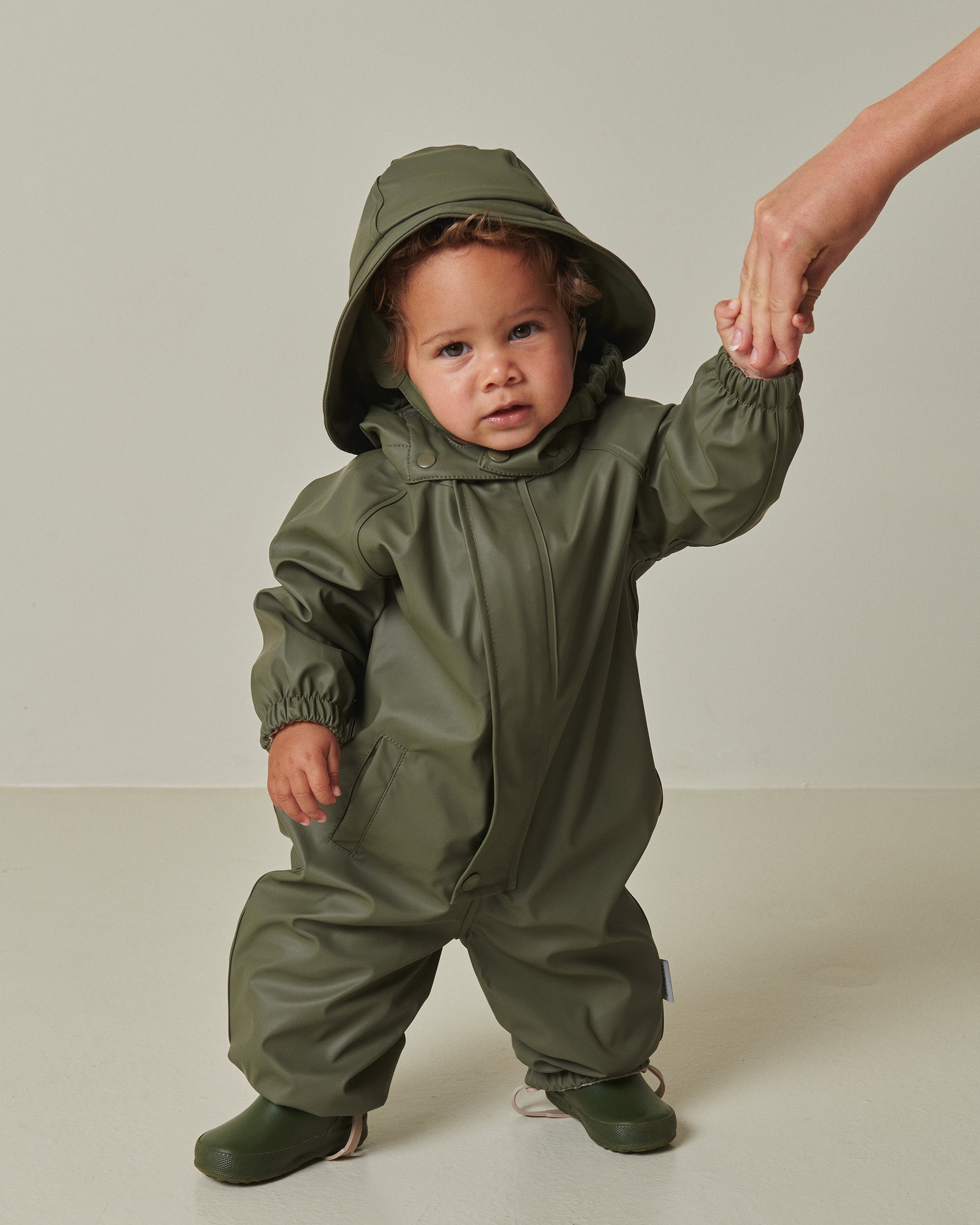 MarMar Orion Suit, Regndress med Fleece - Olive Leaf