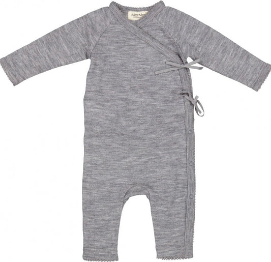 Rula Wool Pointelle - Grey Melange