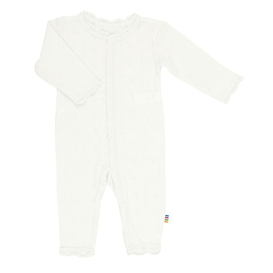 Joha Ull/Silke Pointelle Jumpsuit - Hvit