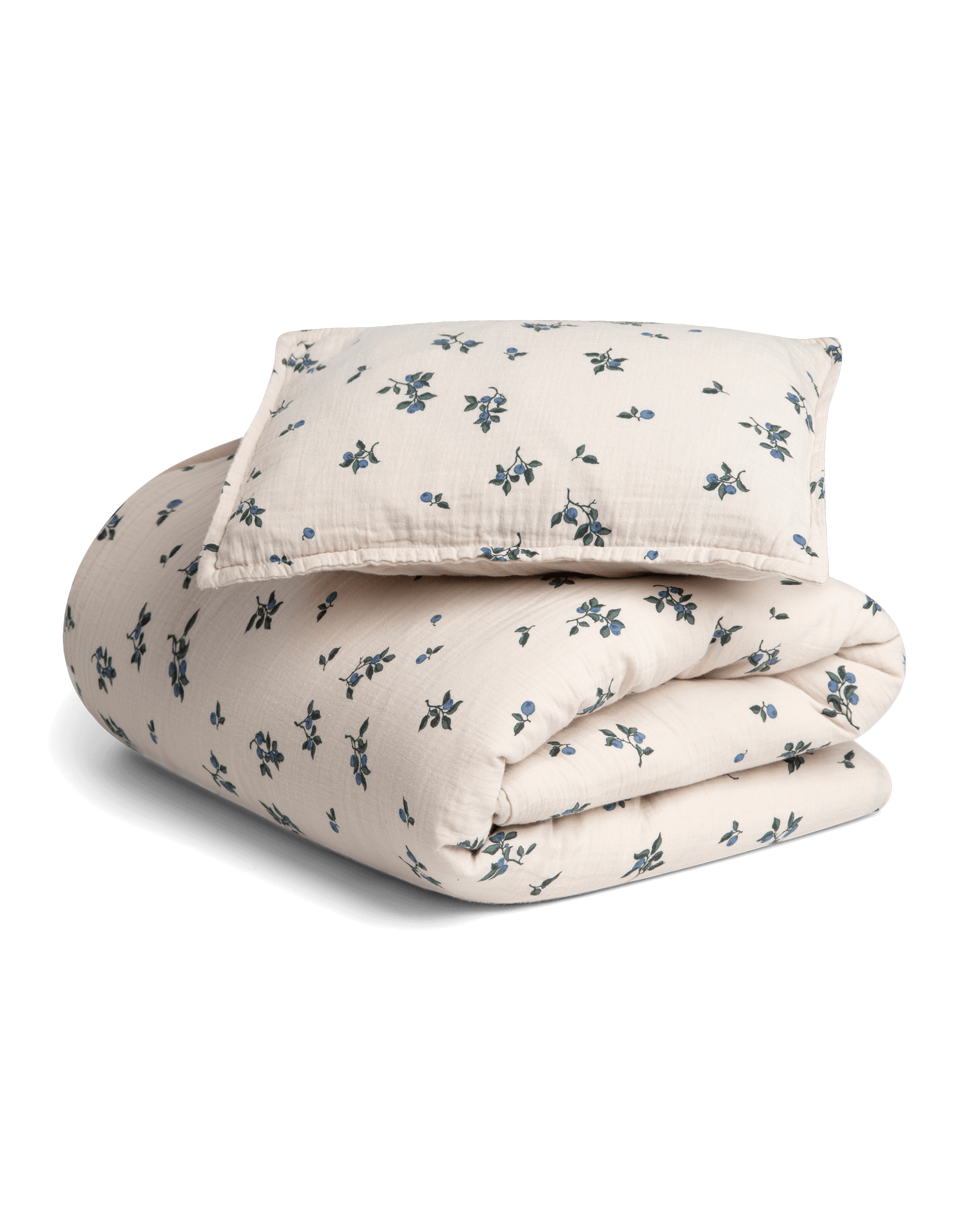 Garbo&Friends Muslin Baby Sengesett - Blueberry