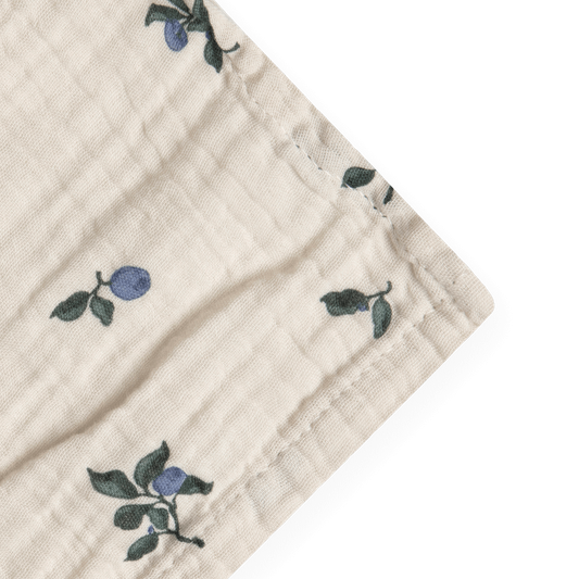 Garbo&Friends Muslin Swaddle Blanket - Blueberry