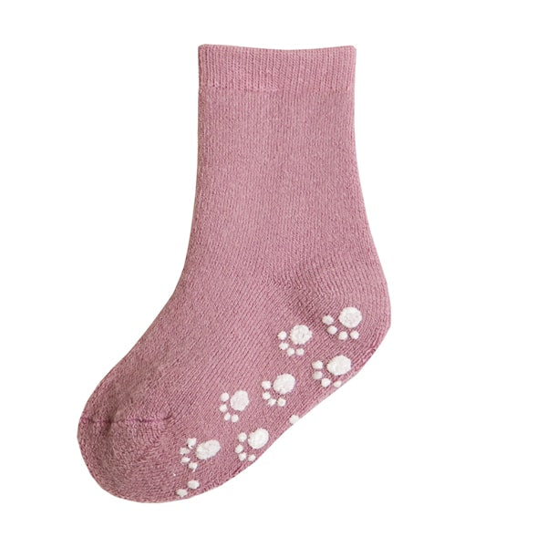 Joha Ull Sokker m/anti slip - Old Rose