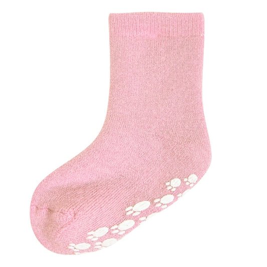 Joha Ull Sokker m/anti slip - Lys Rosa