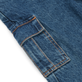 Load image into Gallery viewer, Delvin Denim Cargo Bukser - Medium Blue Denim
