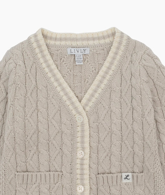 LIVLY Marvin Cardigan - Oatmeal