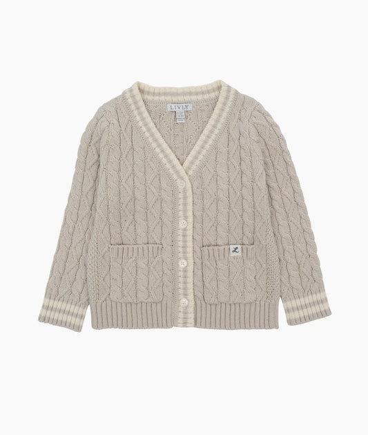 LIVLY Marvin Cardigan - Oatmeal