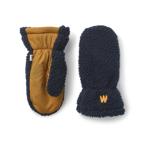 Grethe Pile Gloves - Classic navy multi mix