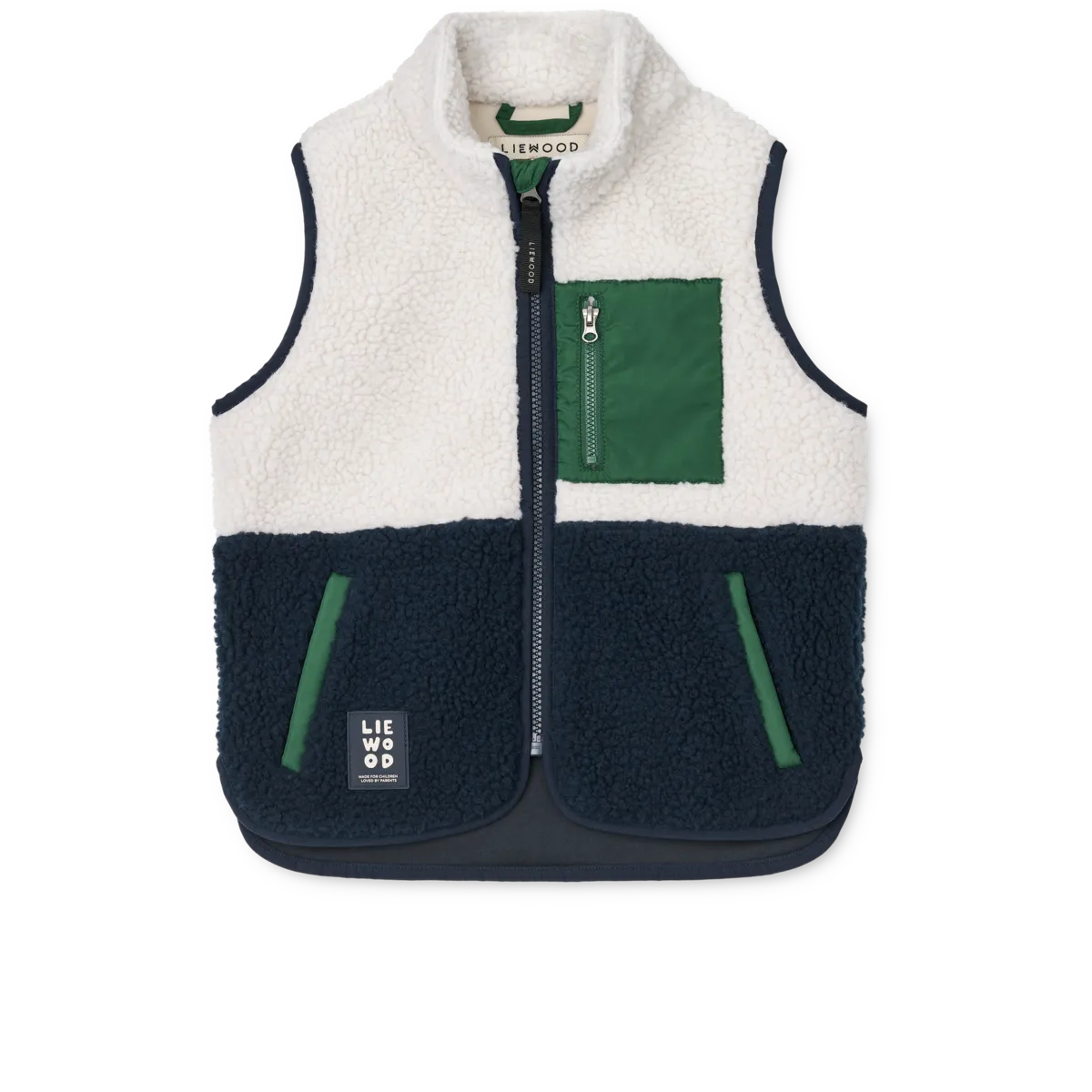 Vada Pile vest - Classic navy multi mix