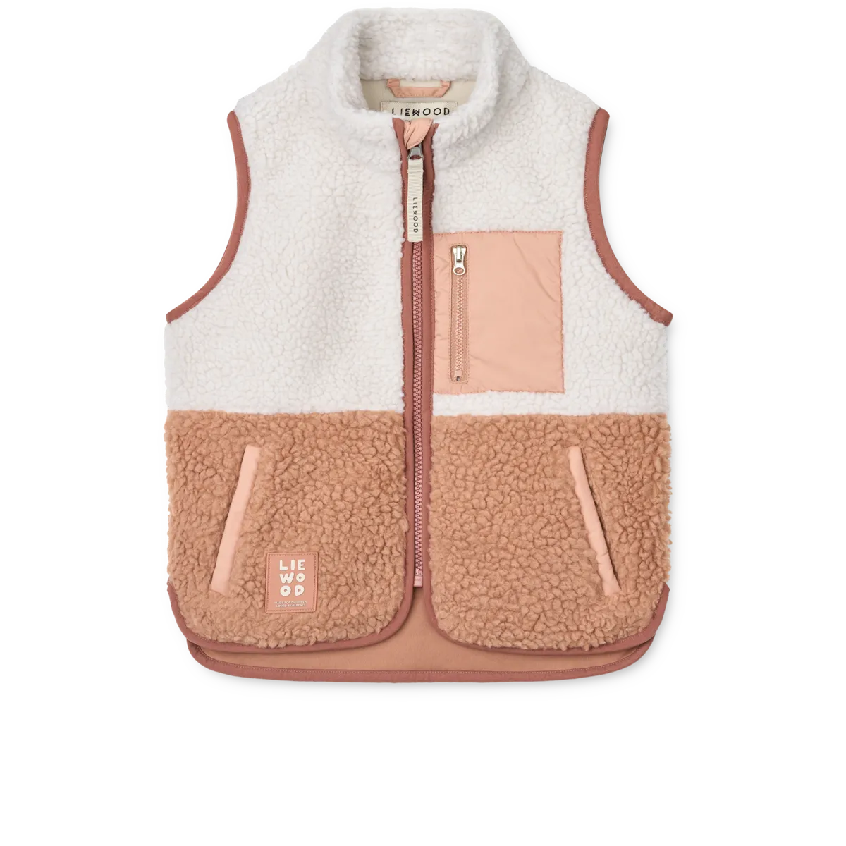 Vada Pile vest - Tuscany rose multi mix