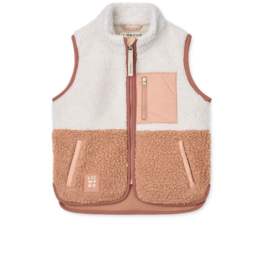 Vada Pile vest - Tuscany rose multi mix