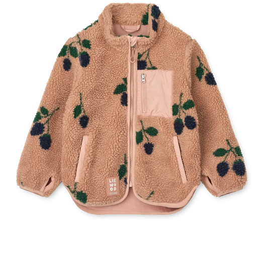 Nolan Pile Jacket - Berry / Pale Tuscany