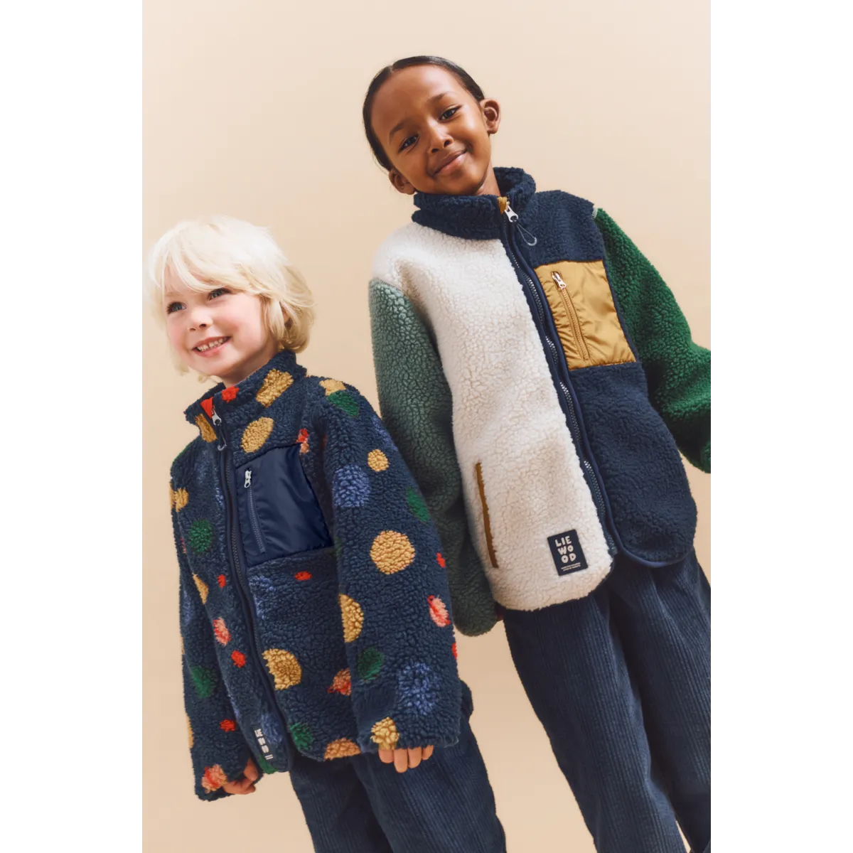 Nolan Pile Jacket - Peppermint multi mix