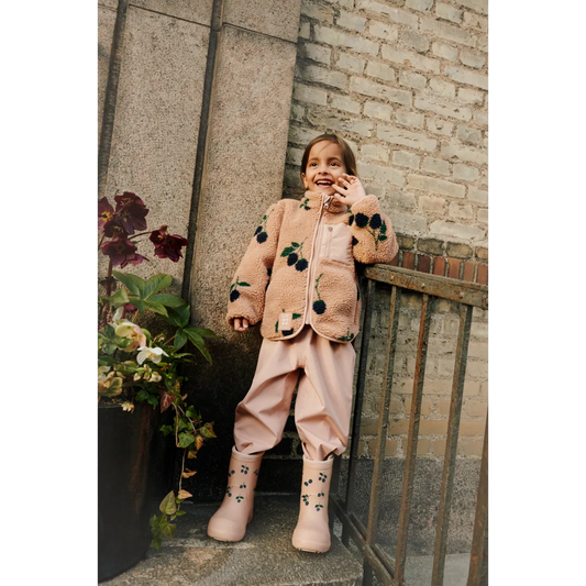 Nolan Pile Jacket - Berry / Pale Tuscany