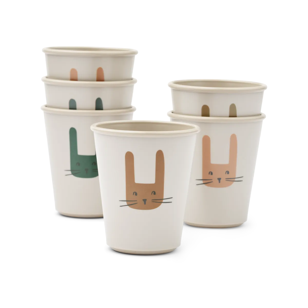 LIEWOOD Luna 6-Pack Kopper - Bunny / Sandy