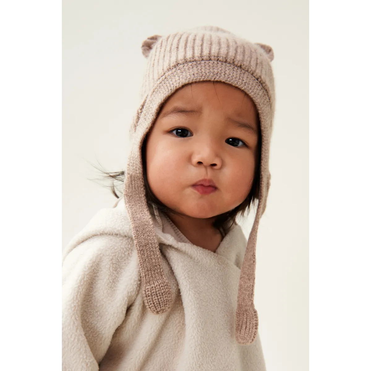 LIEWOOD Aviana Baby Bonnet - Oat Melange