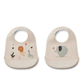 Load image into Gallery viewer, LIEWOOD Tilda 2-Pack Silikon Bib - Circus
