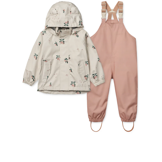 LIEWOOD Manu Rainwear Set - Peach / Sea Shell