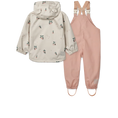 Load image into Gallery viewer, LIEWOOD Manu Rainwear Set - Peach / Sea Shell
