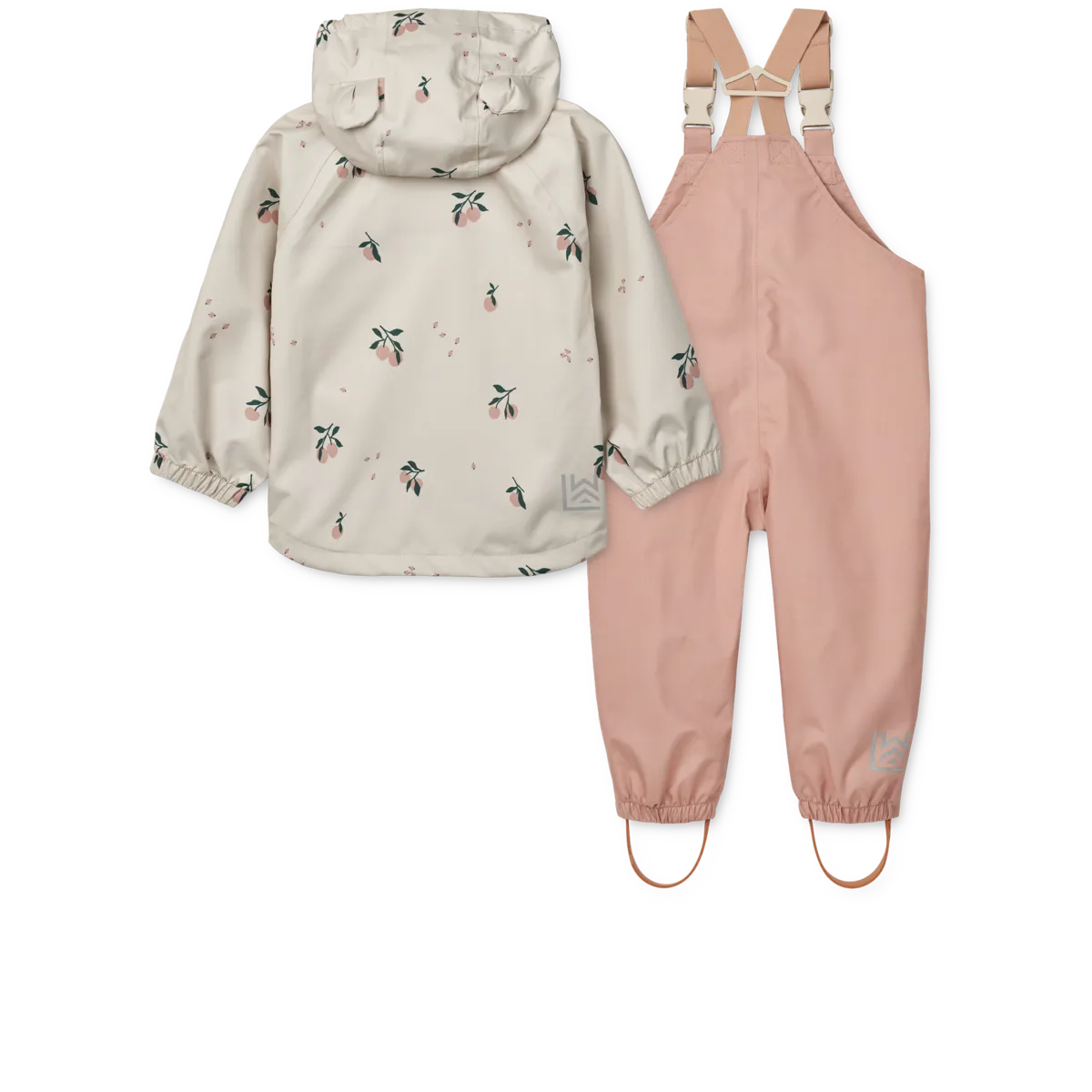 LIEWOOD Manu Rainwear Set - Peach / Sea Shell