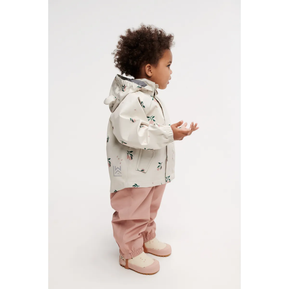 LIEWOOD Manu Rainwear Set - Peach / Sea Shell