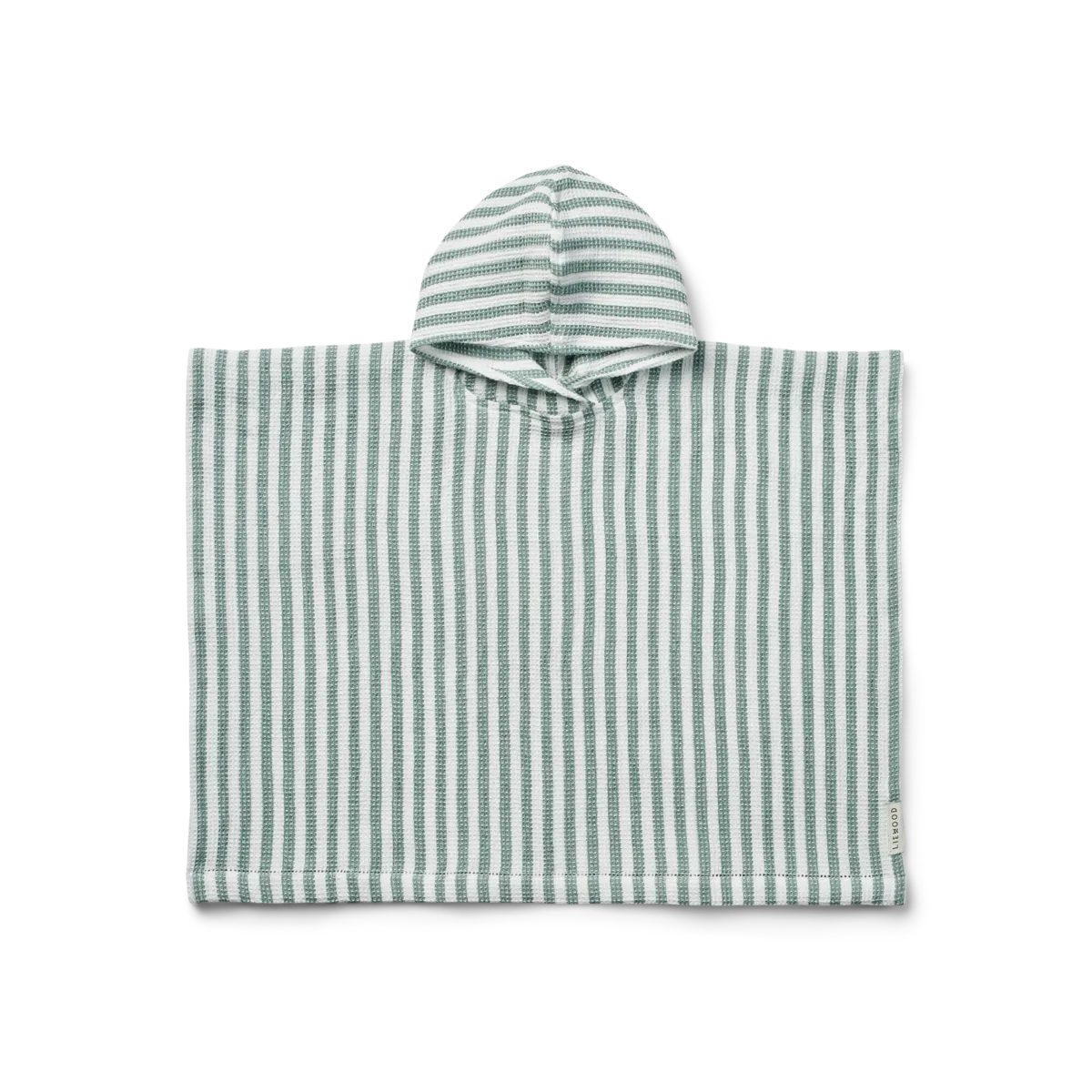 LIEWOOD Paco Poncho - Stripes Peppermint/White