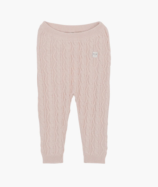 LIVLY Cable Knit Pants - Pink