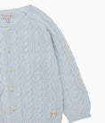 Load image into Gallery viewer, LIVLY Cable Knit Cardigan - Light Blue
