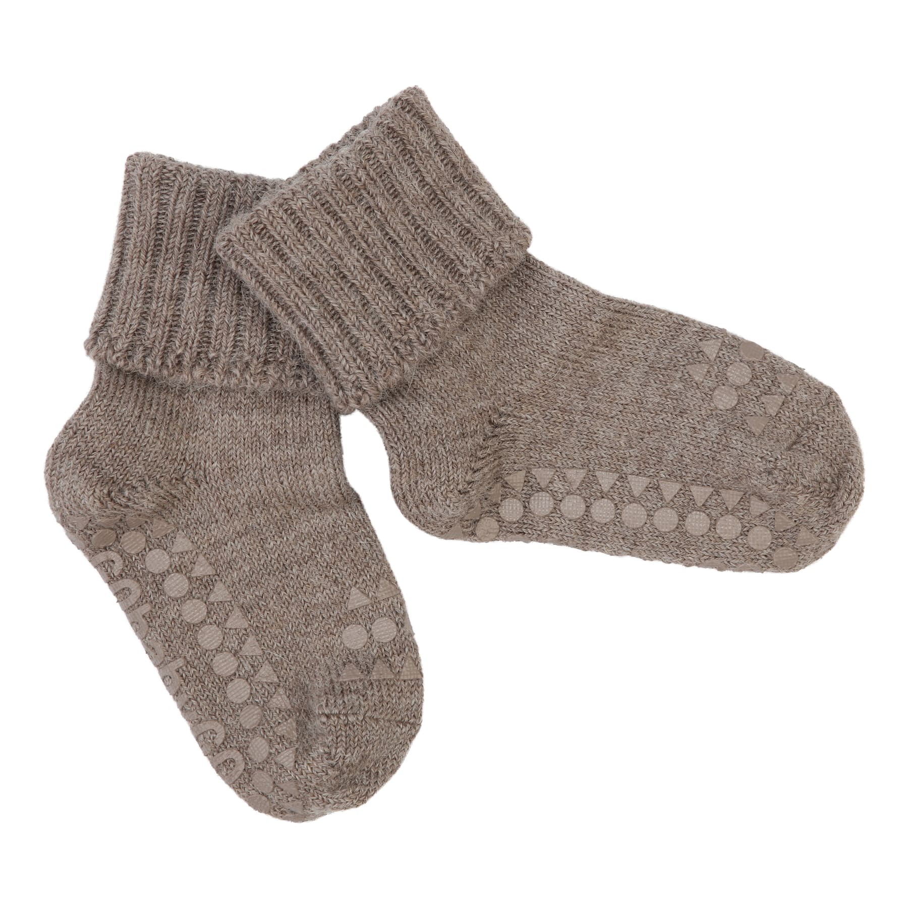 GoBabyGo Non-Slip Alpaca Sokker - Walnut