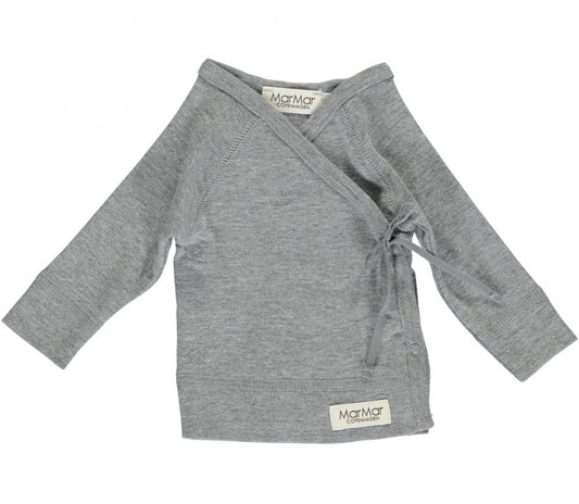 Wrap Sweater - Grey Melange