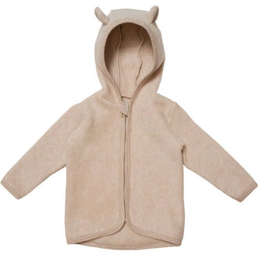 HUTTEliHUT Fluffy Babyjacket Cotton Fleece - Camel
