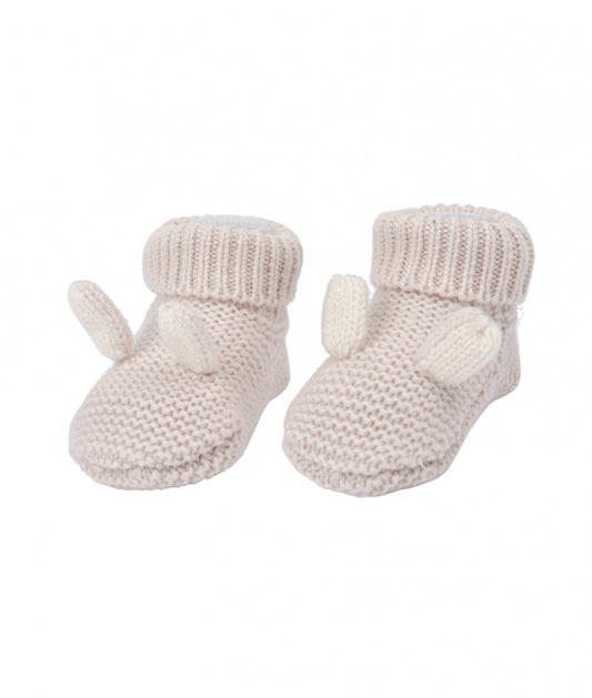 Chasmere Bunny Booties - Light Mauve