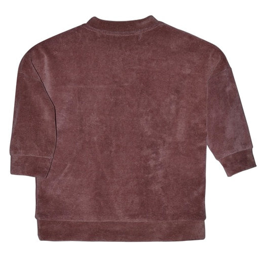 Ash Velour Sweater - Dark Ginger